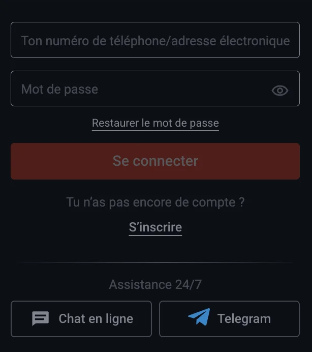 Se connecter au casino Pin Up